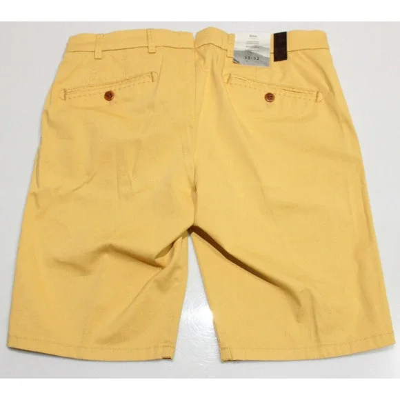 Meyer MMX NWT Slim Casual Shorts Size ~ 35 US B-Pegasus In Yellow Cotton Blend Shorts